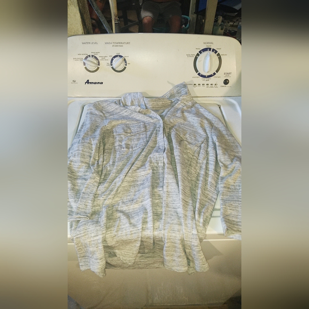 Gray flannel long sleeve